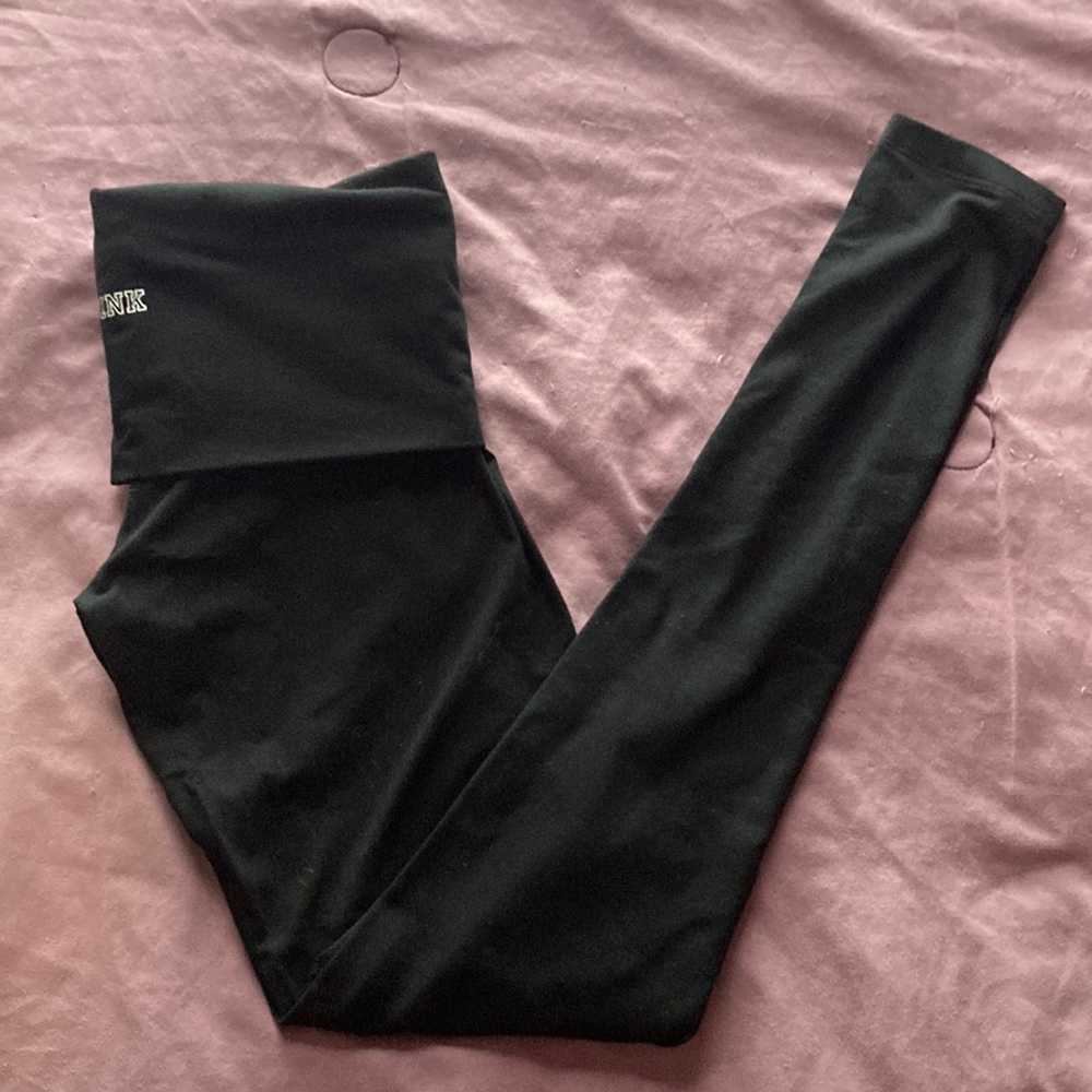 PINK Fold-Over Leggins